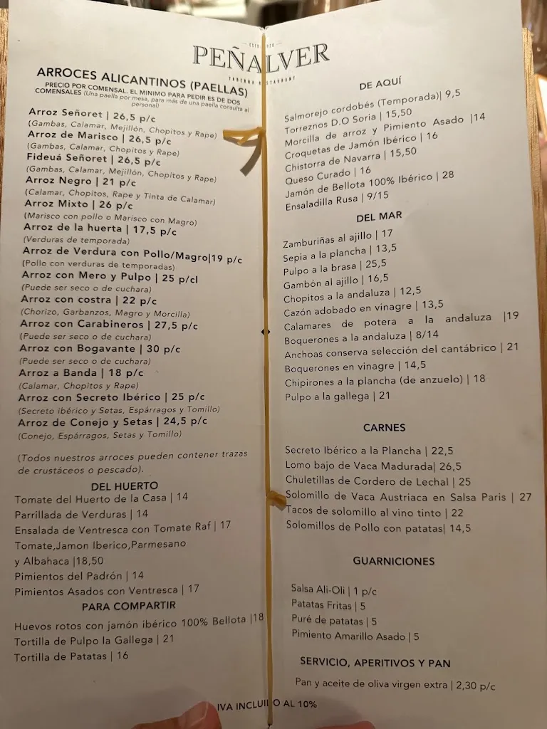 Menu_La Taberna de Peñalver Cava Baja_Peñalver_image_1