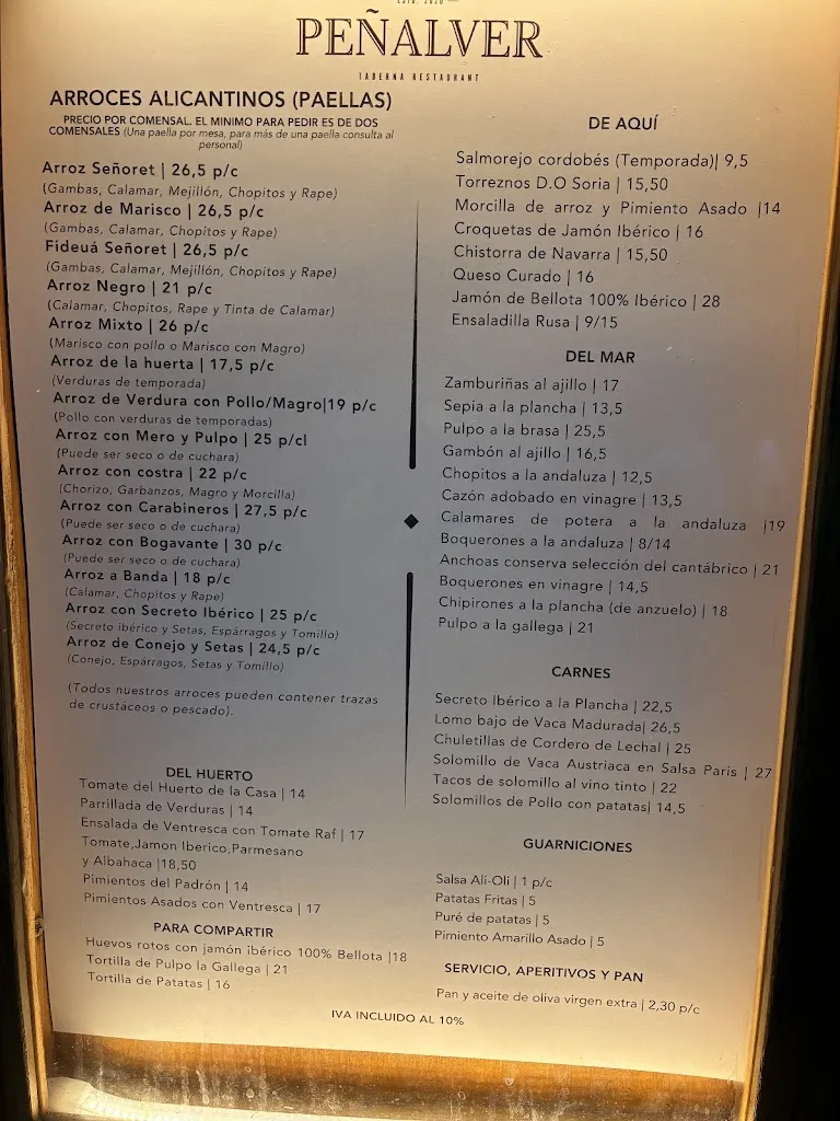 Menu_La Taberna de Peñalver Cava Baja_Peñalver_image_2
