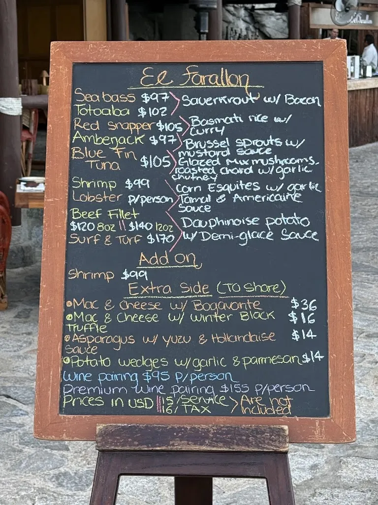 Menu_El Farallon_Pedregal El_image_2