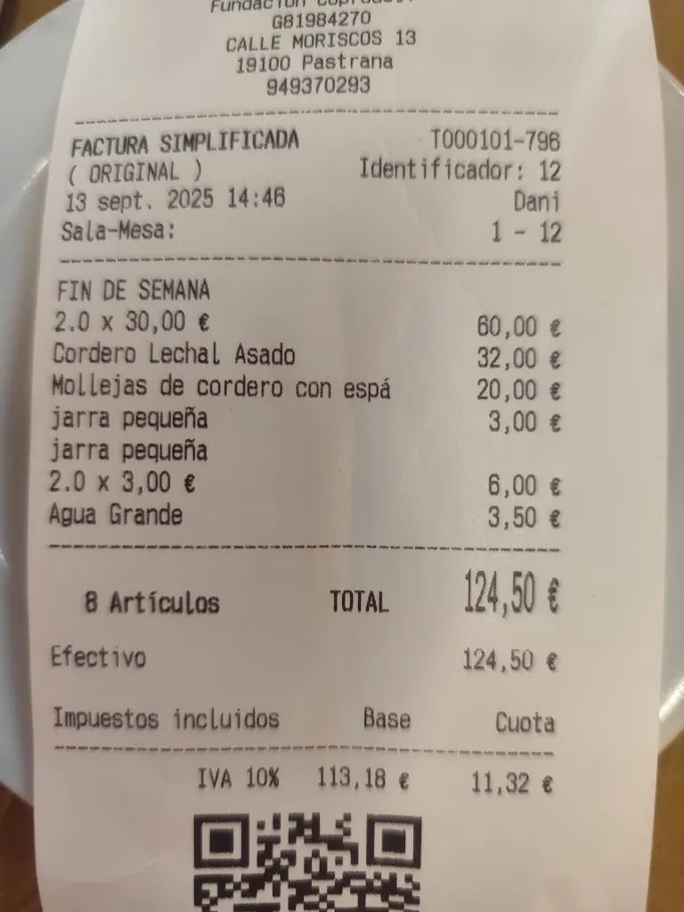 Sam Iber Avilés_Asador EL MOLINO_Pastrana_recensione