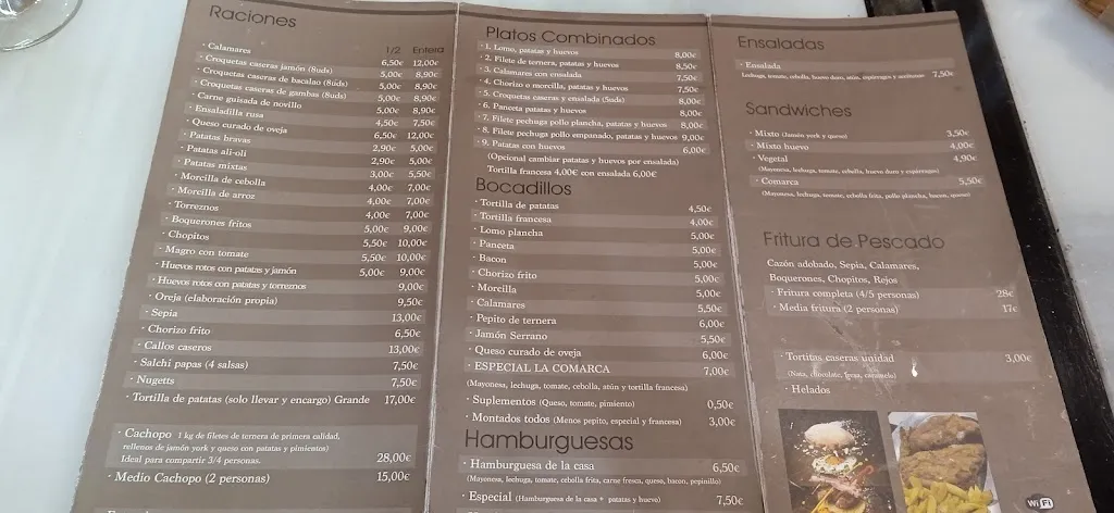 Menu_Bar tapas La Comarca_Pastrana_image_2