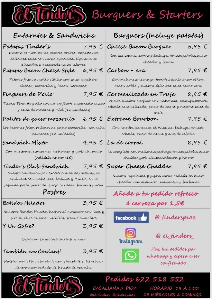 Menu_El Tinder´s_Pioz_image_1