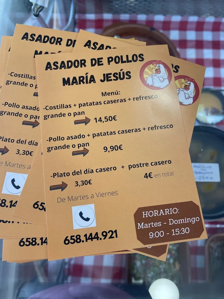 Menu_Asador de Pollos María Jesus_Pioz_image_1