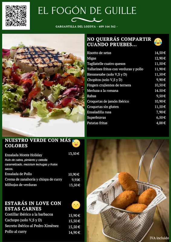Menu_Restaurante El Fogón de Guille_Pinilla de Molina_immagine_1