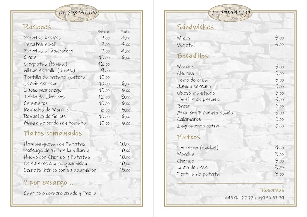 Menu_El Portalejo_Prádena de Atienza_image_1
