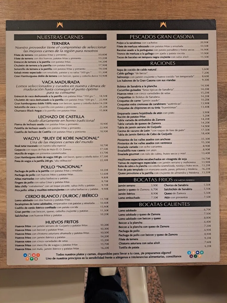 Menu_Gran Casona de Sanabria_Puebla de Beleña_image_4