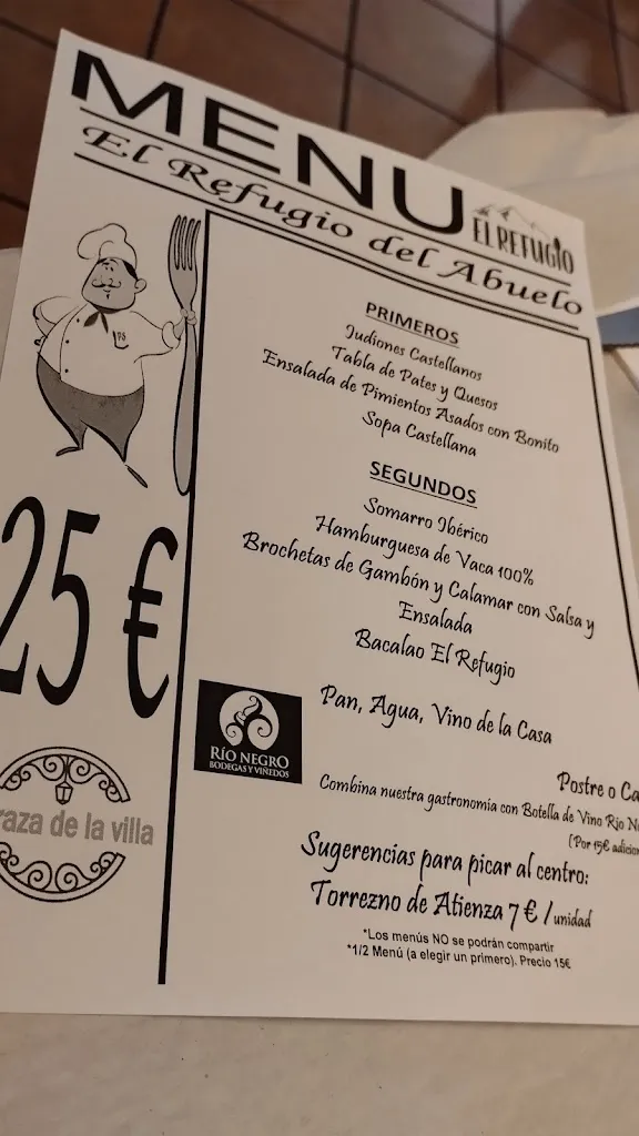 Menu_Bar Restaurante El Refugio Del Abuelo. Terraza De Verano, Piscina._Puebla de Beleña_image_4