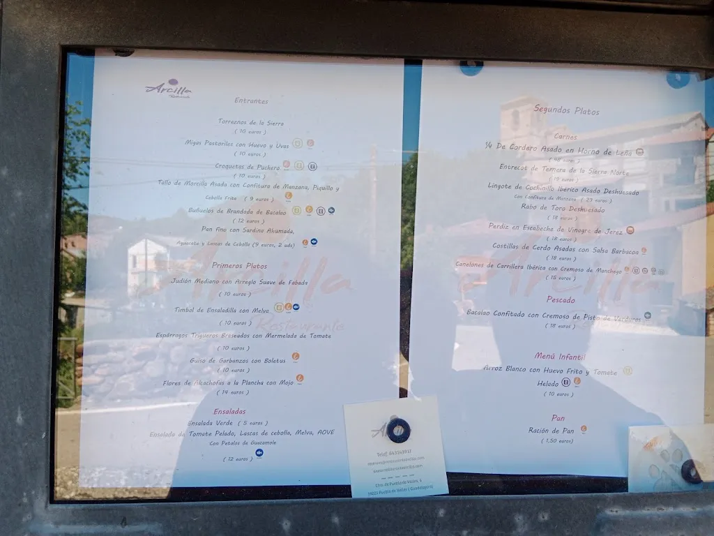 Menu_Restaurante Arcilla_Puebla de Valles_immagine_2