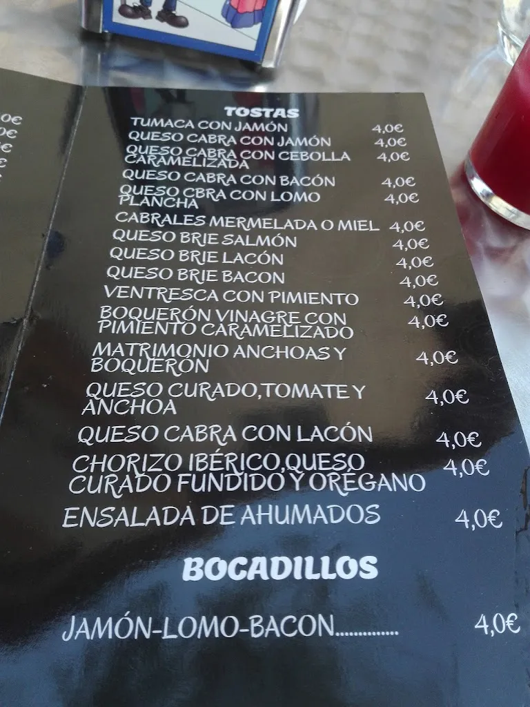 Menu_𝔹𝕒𝕣 𝔼𝕝 ℝ𝕚𝕟𝕔𝕠́𝕟 𝔻𝕖 ℂ𝕙𝕒𝕣𝕝𝕚_Robledo de Corpes_image_1