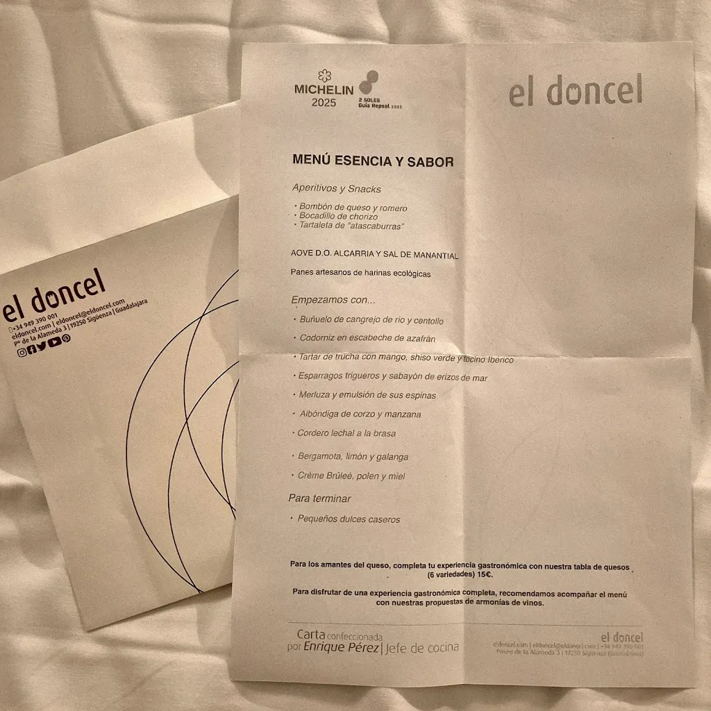 Menu_El Doncel Restaurante_Paredes de Sigüenza_image_3