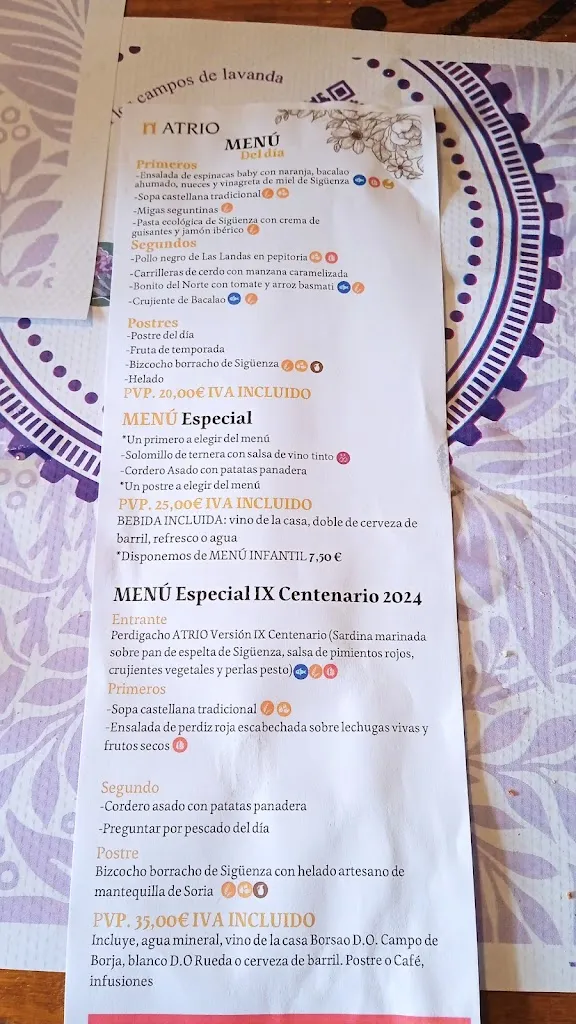 Menu_Atrio_Paredes de Sigüenza_image_4