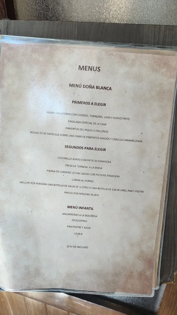 Menu_Restaurante Asador Medieval_Paredes de Sigüenza_image_1