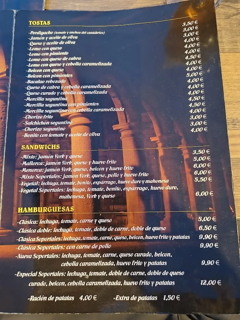 Menu_Mesón Los Soportales_Paredes de Sigüenza_immagine_2