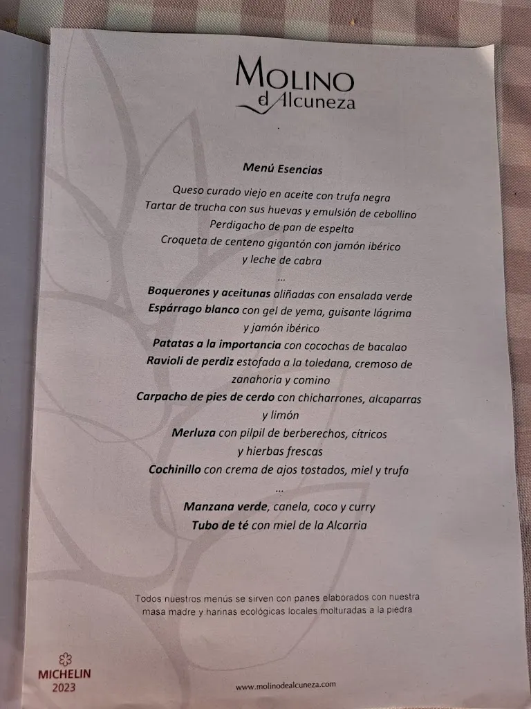 Menu_El Restaurante del Molino de Alcuneza_Paredes de Sigüenza_image_2