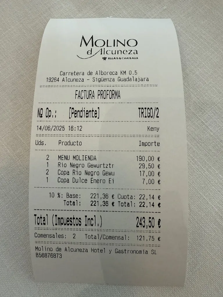 Guillermo Galán_El Restaurante del Molino de Alcuneza_Paredes de Sigüenza_review