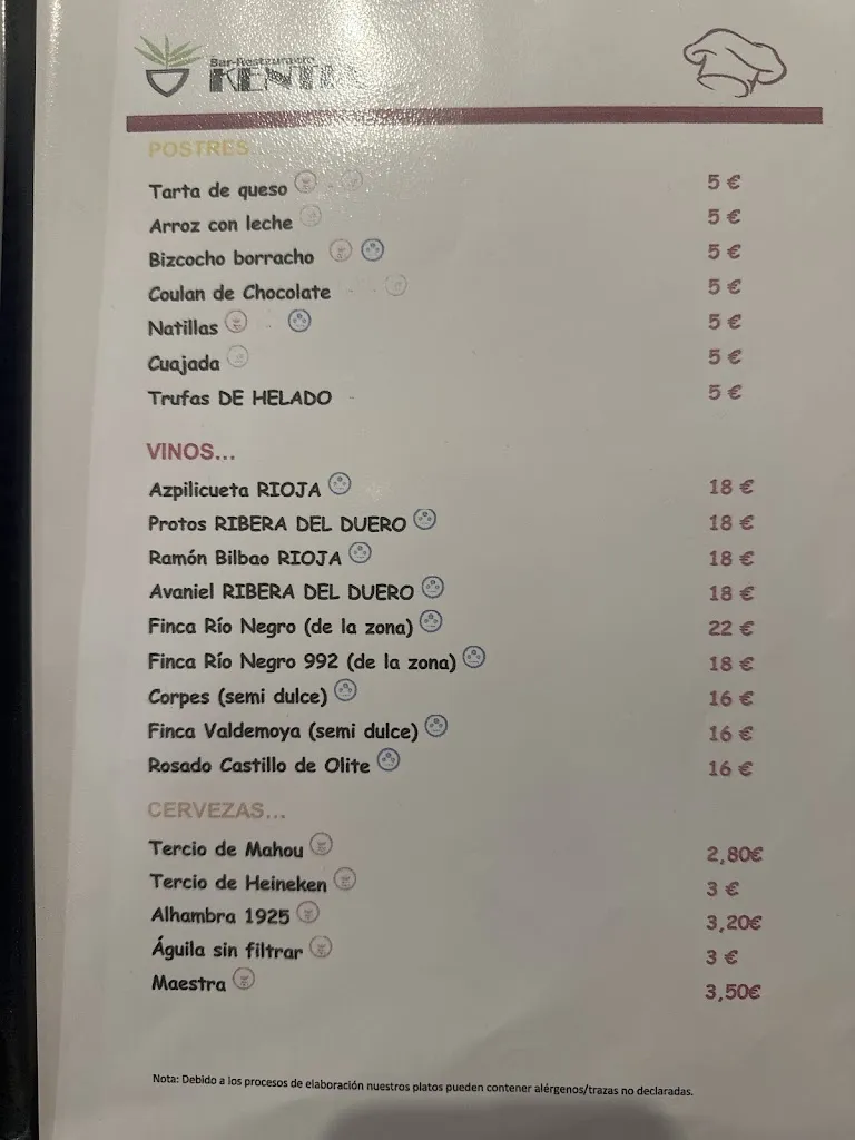 Menu_restaurante kentia siguenza_Paredes de Sigüenza_image_2