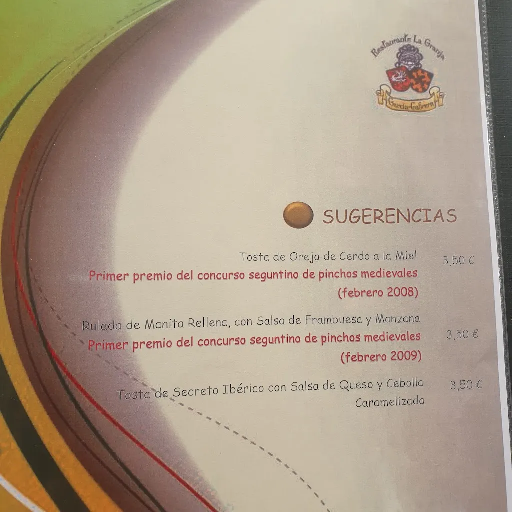 Menu_Restaurante La Granja_Paredes de Sigüenza_image_1