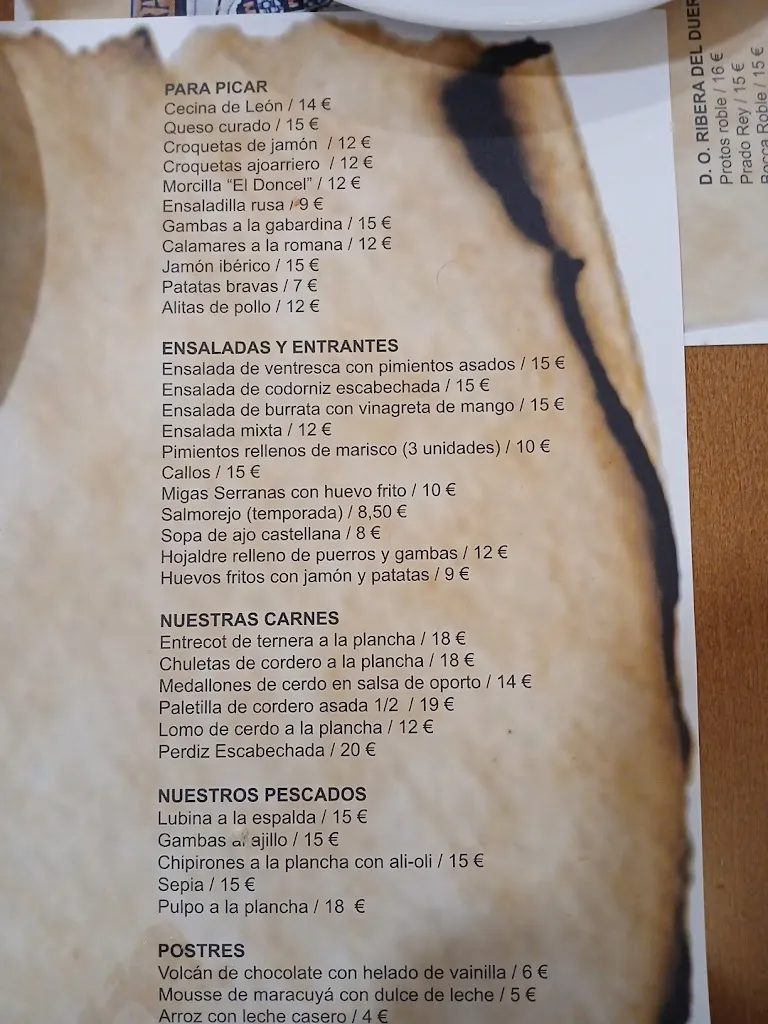 Menu_Restaurante Don Rodrigo_Paredes de Sigüenza_immagine_1