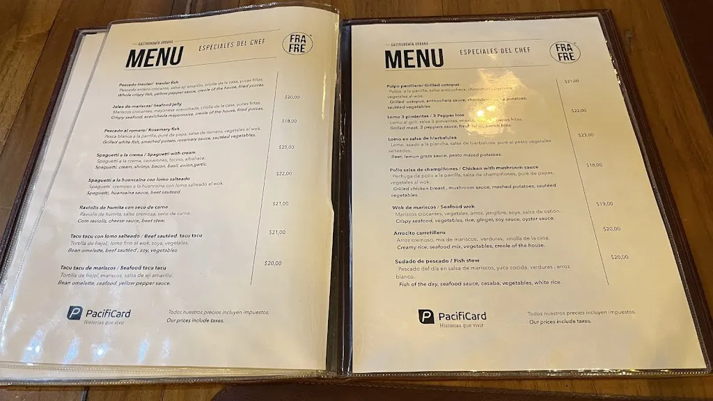 Menu_FRAFRE GASTROBAR_Galápagos_image_3