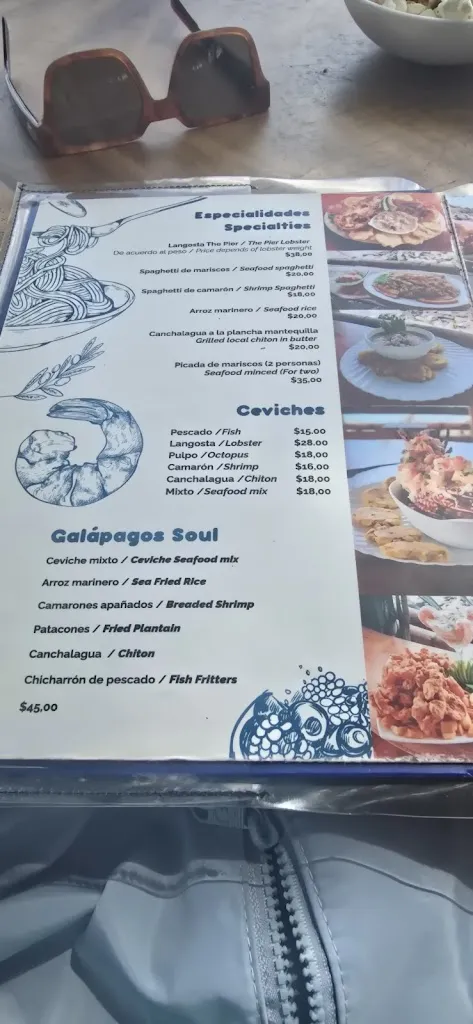 Menu_The Pier Restaurant & Cevicheria_Galápagos_immagine_3