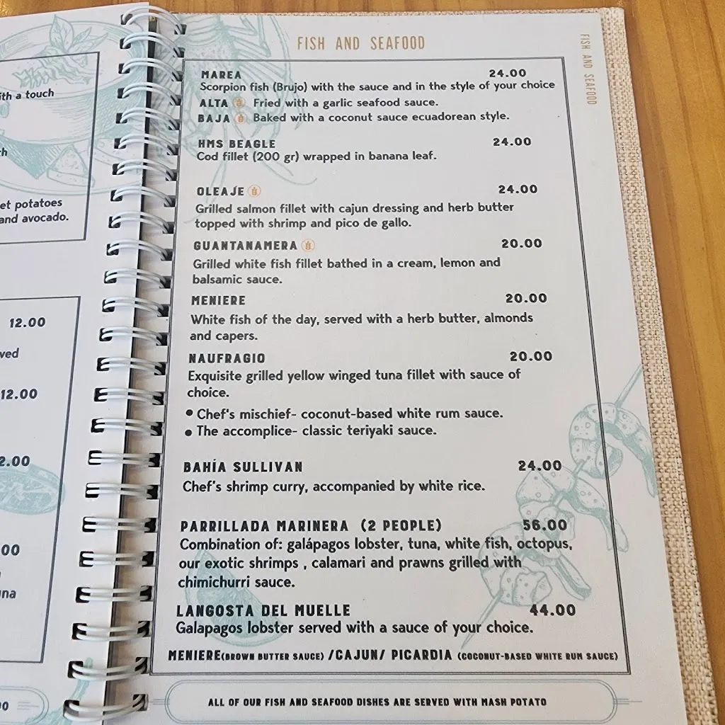 Menu_El Muelle de Darwin_Galápagos_image_4