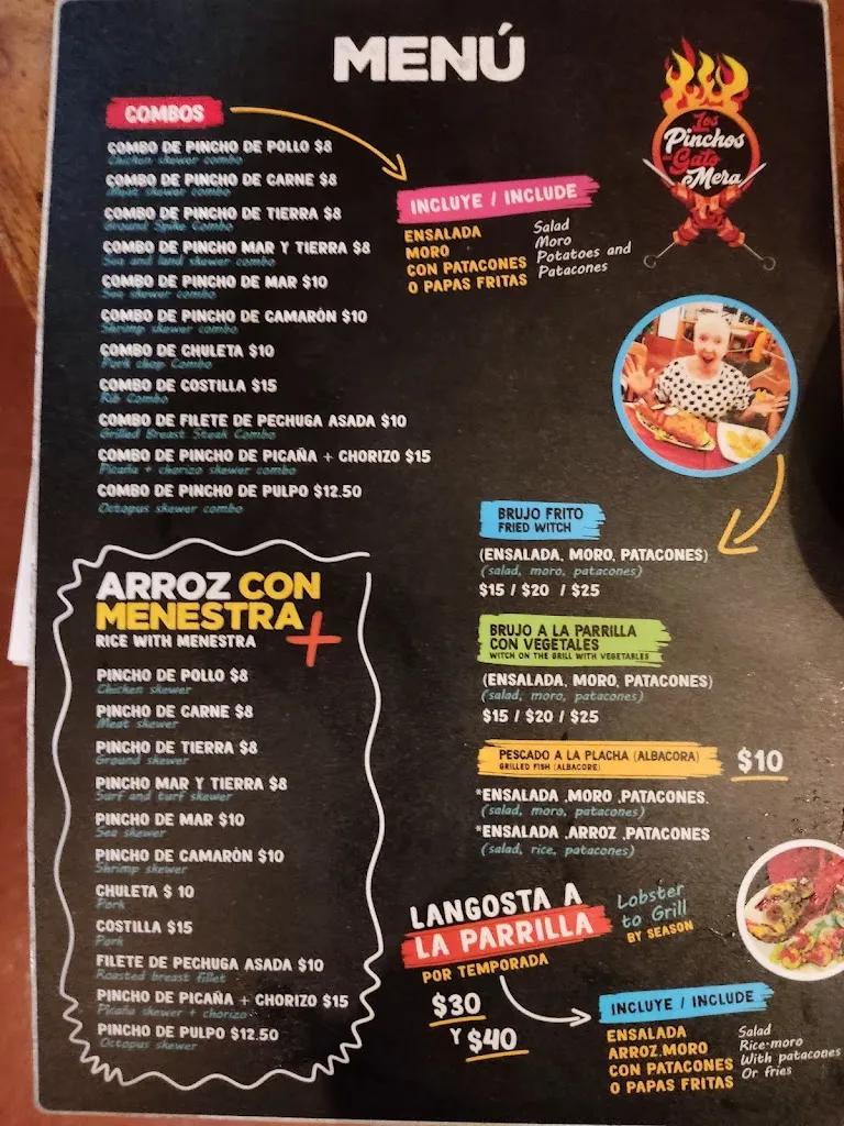 Menu_Pinchos del Gato Mera_Galápagos_image_2