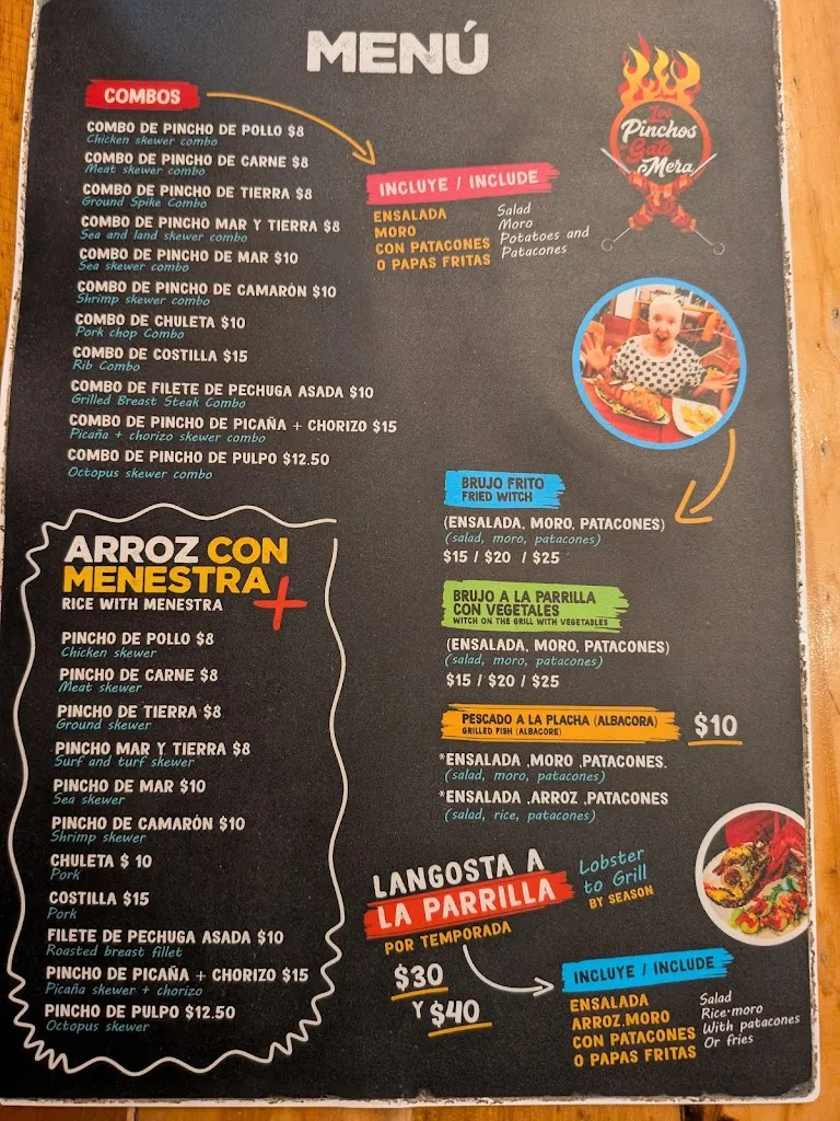 Menu_Pinchos del Gato Mera_Galápagos_image_3