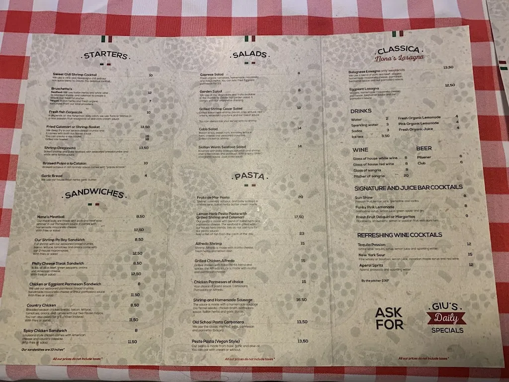 Menu_Giuseppe's_Galápagos_image_2