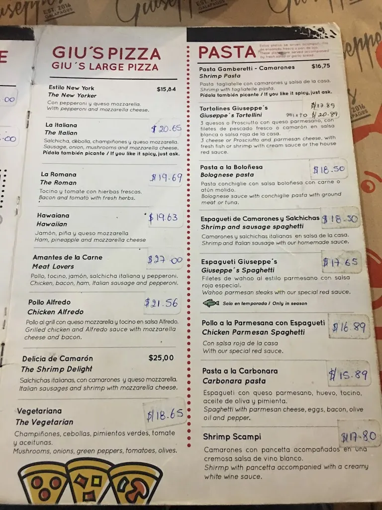 Menu_Giuseppe's_Galápagos_image_4