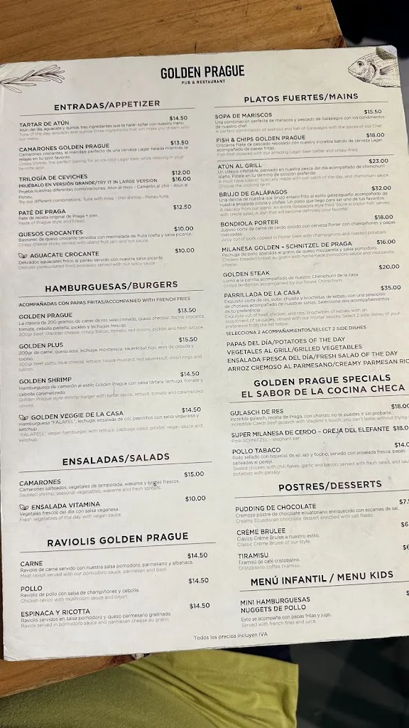 Menu_Golden Prague Pub_Galápagos_image_3