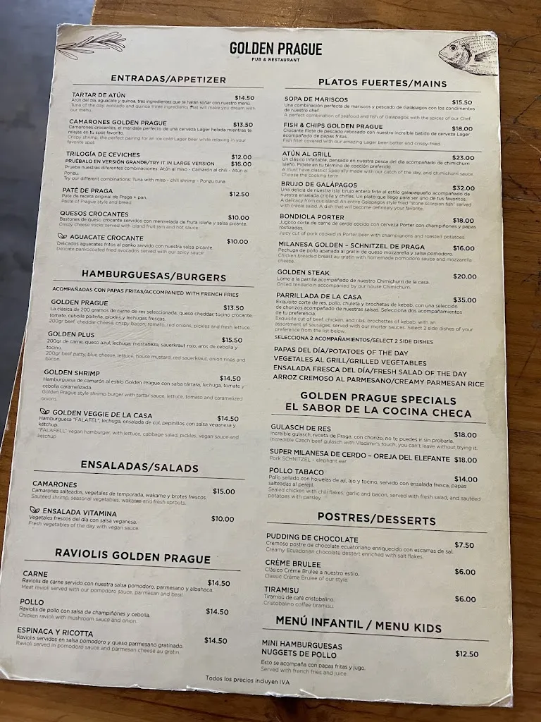 Menu_Golden Prague Pub_Galápagos_image_4