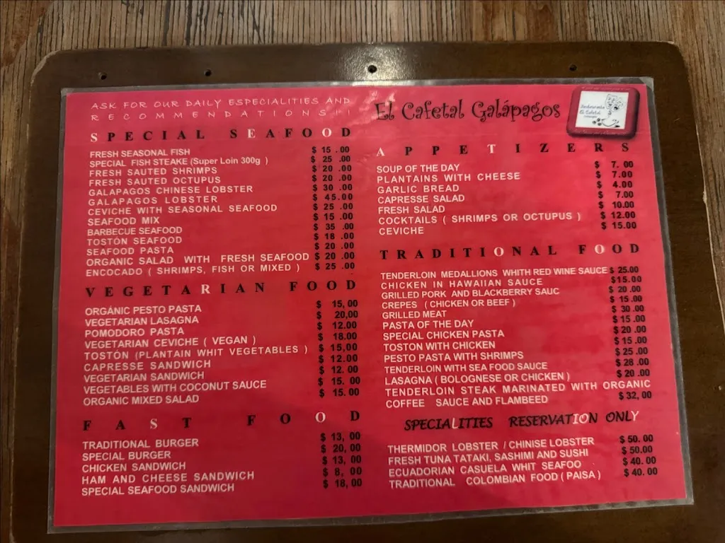 Menu_El Cafetal_Galápagos_image_2