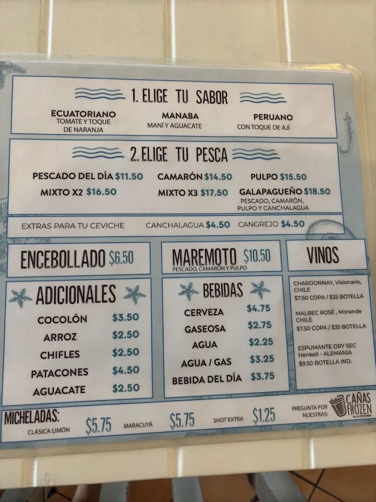 Menu_La Cevicheria by Isla Grill_Galápagos_image_1
