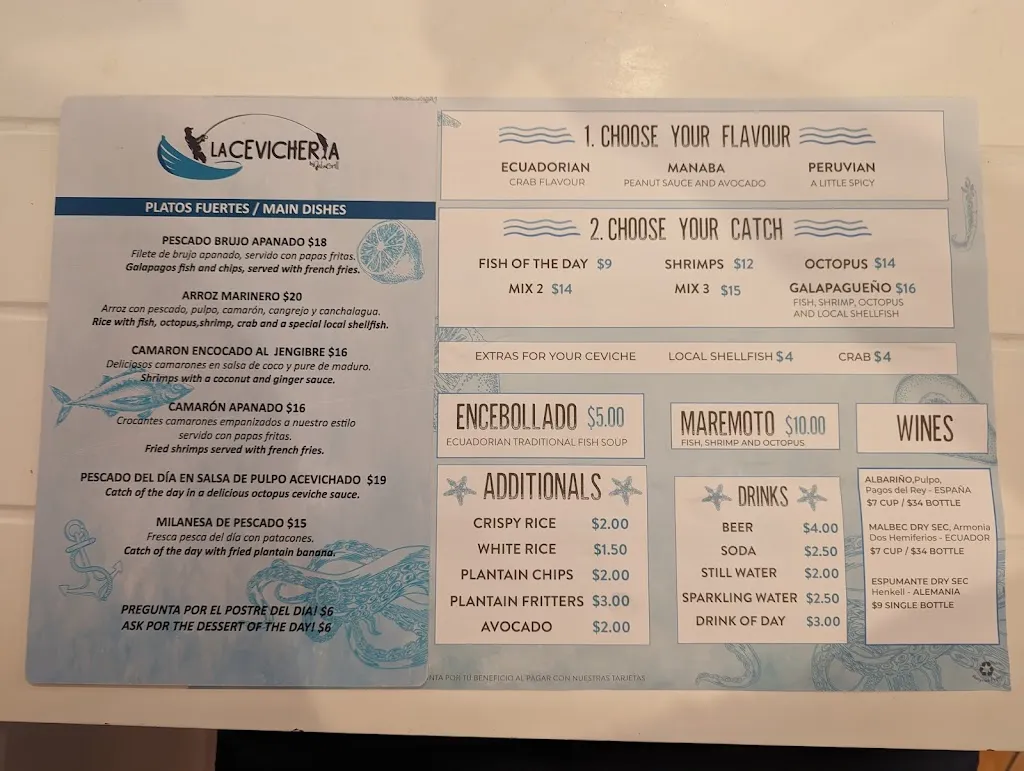 Menu_La Cevicheria by Isla Grill_Galápagos_image_2