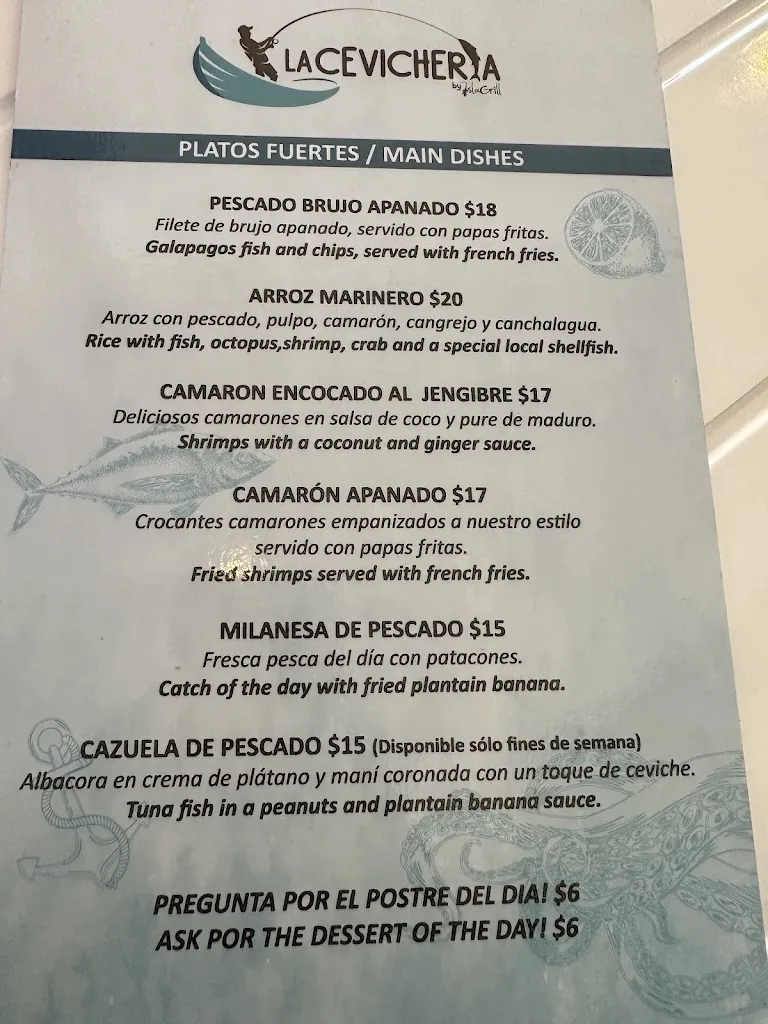 Menu_La Cevicheria by Isla Grill_Galápagos_image_4