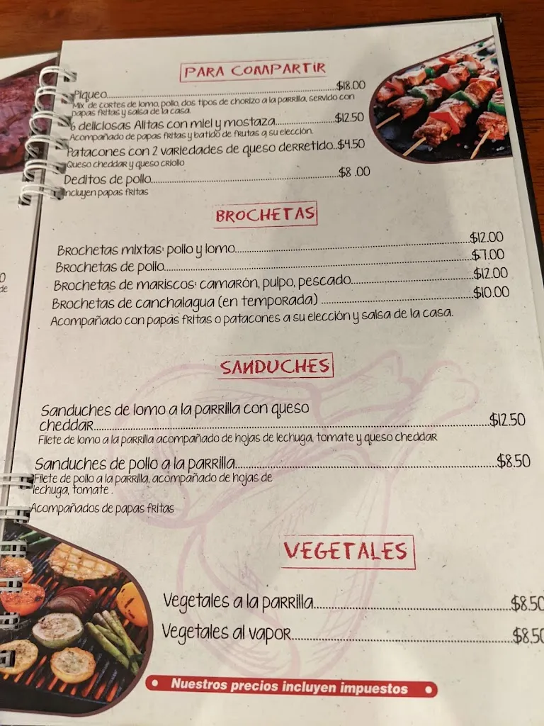 Menu_Finca Grill Restaurante_Galápagos_image_4