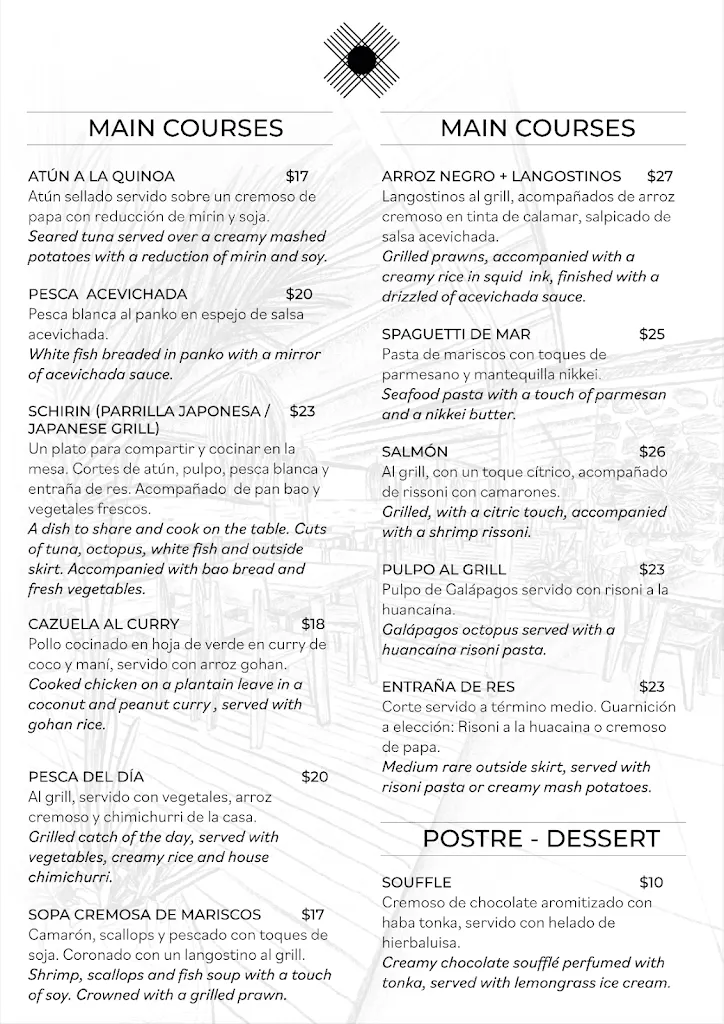 Menu_The Point By Midori_Galápagos_image_1