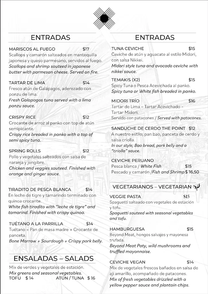 Menu_The Point By Midori_Galápagos_image_2