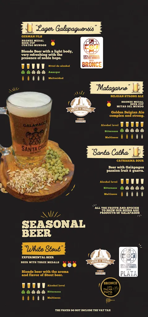 Menu_Santa Cruz Brewery_Galápagos_immagine_1