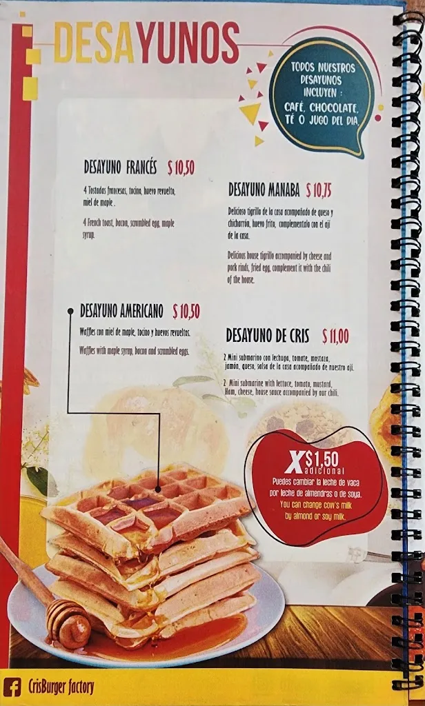 Menu_Cri's Burgers_Galápagos_image_4