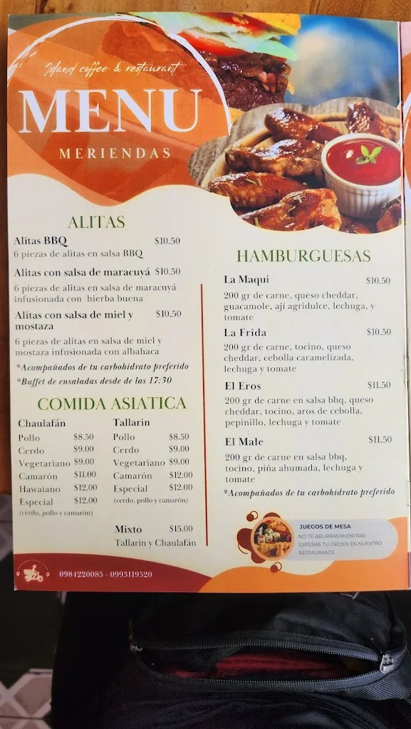 Menu_Island Coffee_Galápagos_image_3