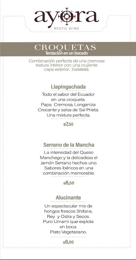 Menu_AYORA Resto Wine_Galápagos_image_3
