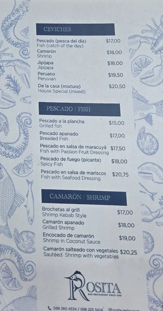 Rosita's restaurant in Galápagos