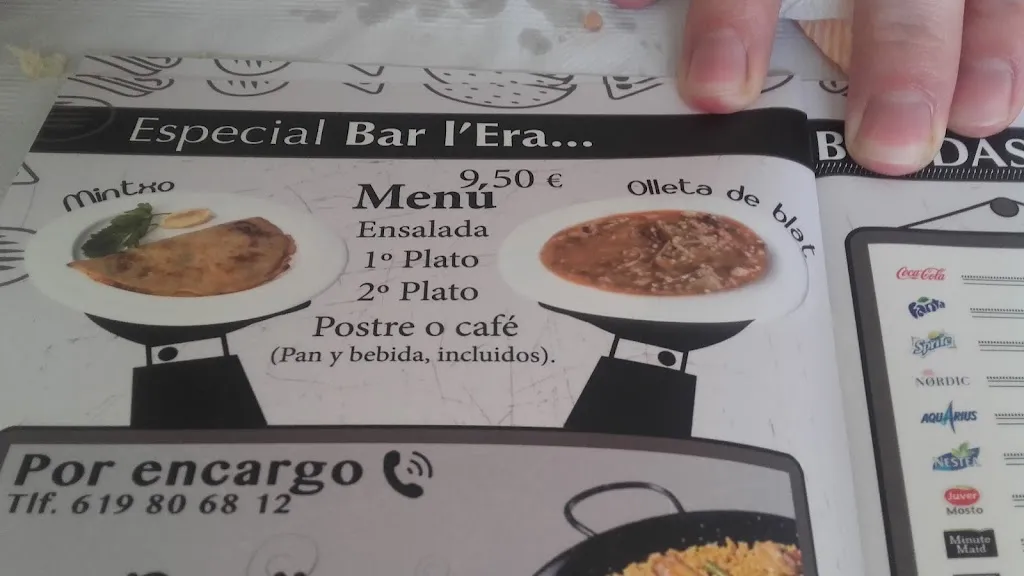 Menu_BAR L'ERA Beniardà - Mintxos, Menus diarios y gran variedad de tapas_Beniardá_image_3