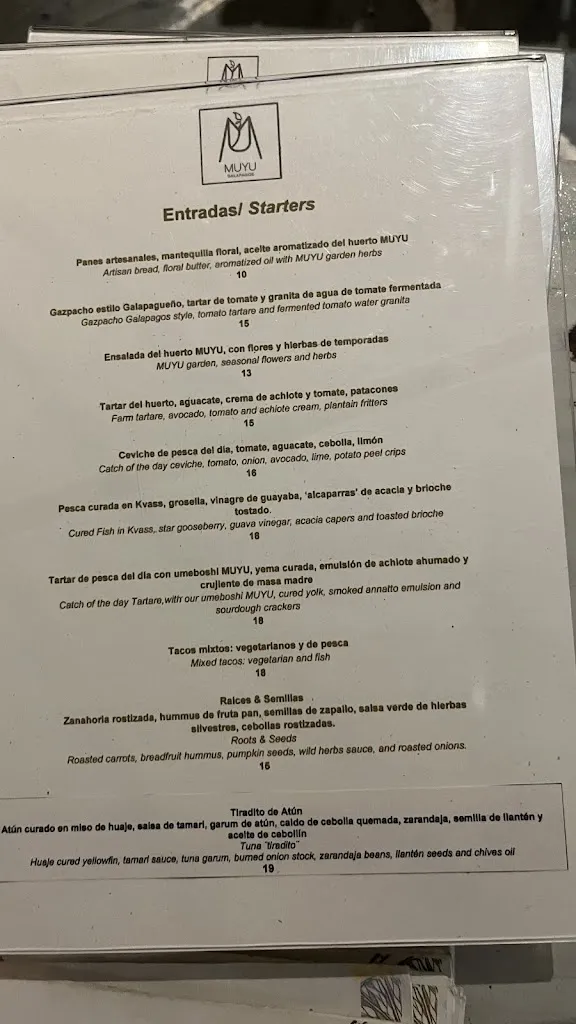 Menu_MUYU - ZERO WASTE LAB_Galápagos_image_1