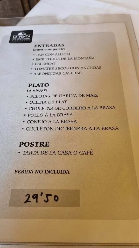 Menu_Restaurante La Venta de Benifato_Beniardá_immagine_1