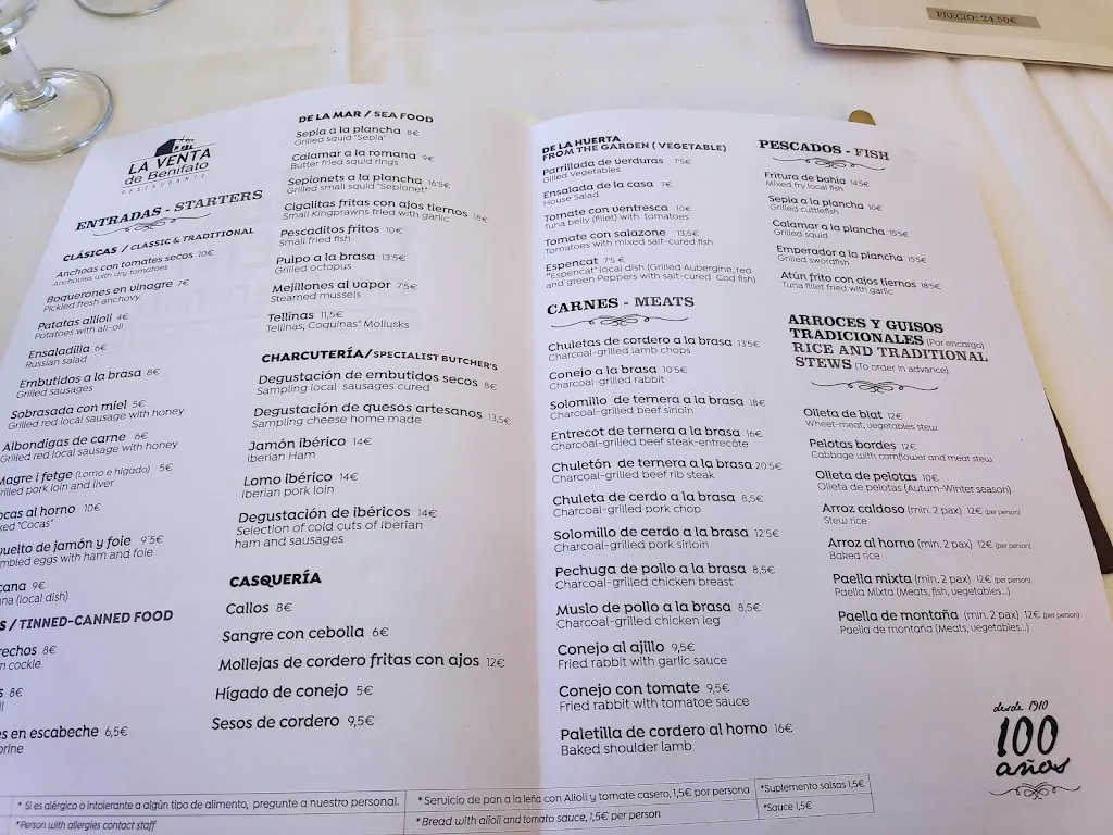 Menu_Restaurante La Venta de Benifato_Beniardá_immagine_4