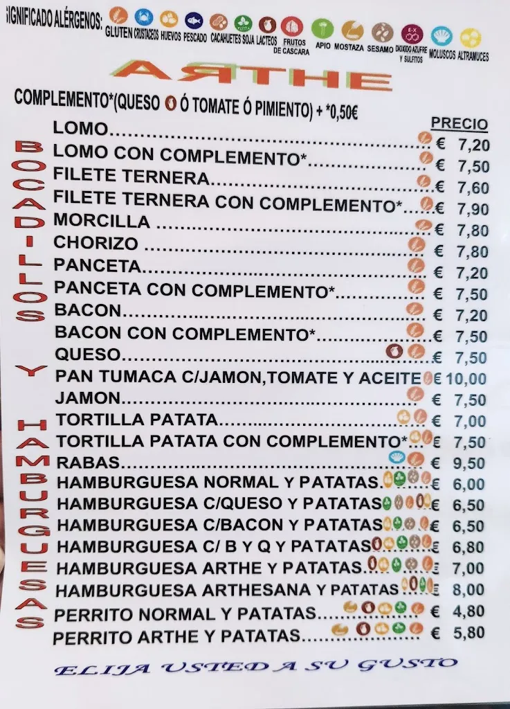 Menu_Bar-Restaurante-Posada ARTHE_Sacedón_image_2