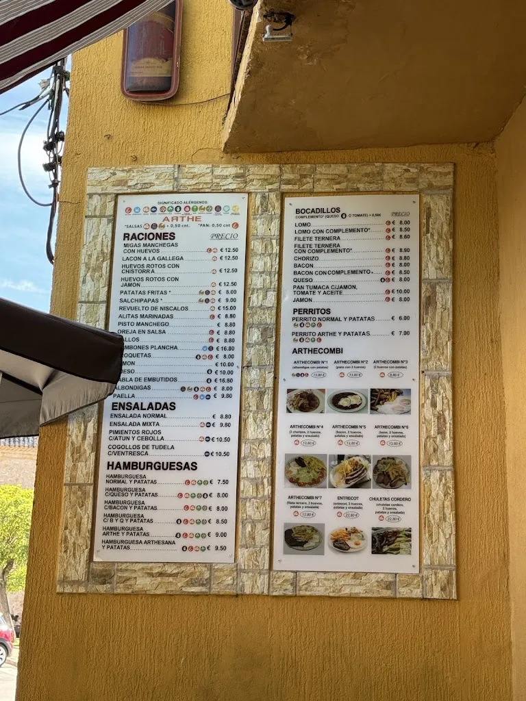 Menu_Bar-Restaurante-Posada ARTHE_Sacedón_image_4