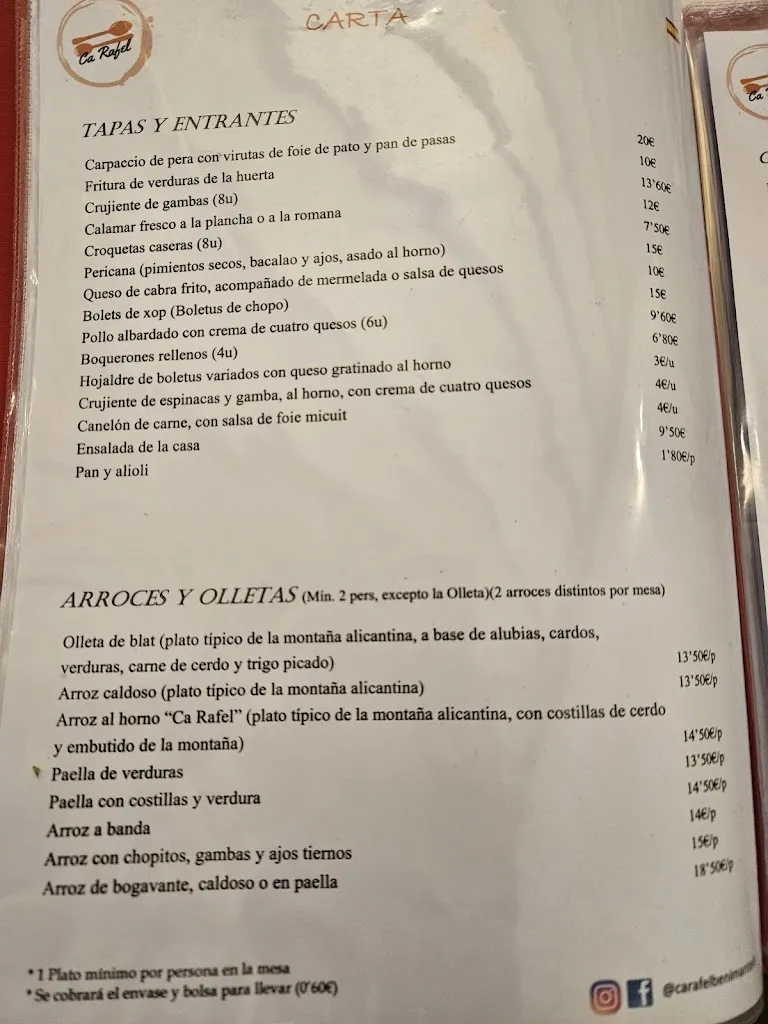 Menu_Mesón Ca Rafel Benimantell_Beniardá_image_2